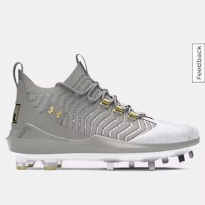 Under Armour Harper 9 Pro ST Men's Gray and White Cleats